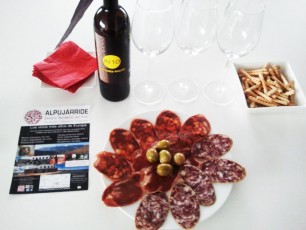 Assortied of Iberian sausages typical Alpujarra