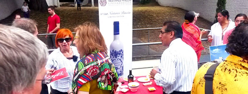 Presentación de nuestros vinos en Bruselas, Instituto Cervantes, Día E :: © Bodegas Nestares-Rincón, Alpujárride
