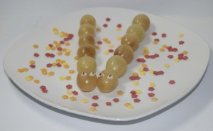 Uvas con forma de gusano