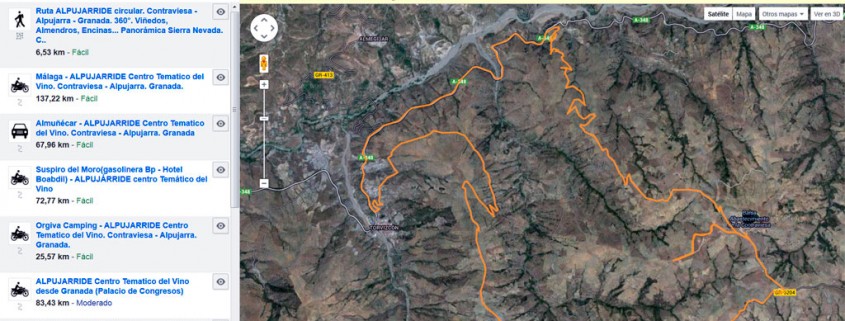 Route of the Blossom Almonds. Wikiloc Alpujaride :: © Bodegas Nestares Rincon
